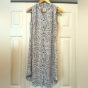 Cabi Sleeveless Button Up Shirt Dress